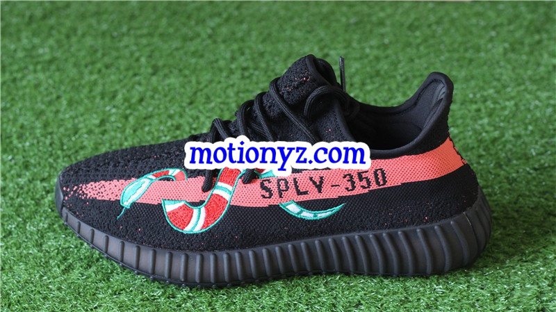 Yeezy Boost 350 V2 Snakes Black Red